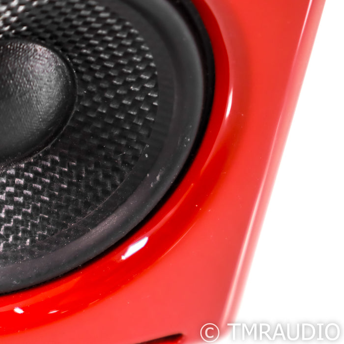 Audioengine A2+ Powered Bookshelf Speakers; Red Pair