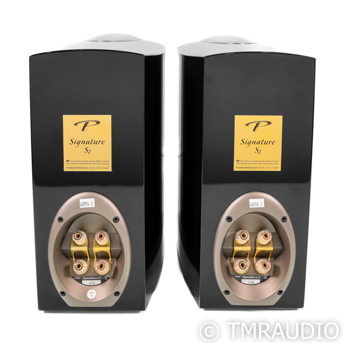 Paradigm Signature S2 v.3 Bookshelf Speakers; Black Pair