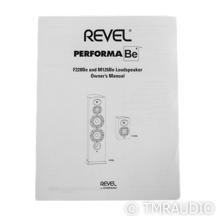 Revel Performa M126Be Bookshelf Speaker; Black; Single