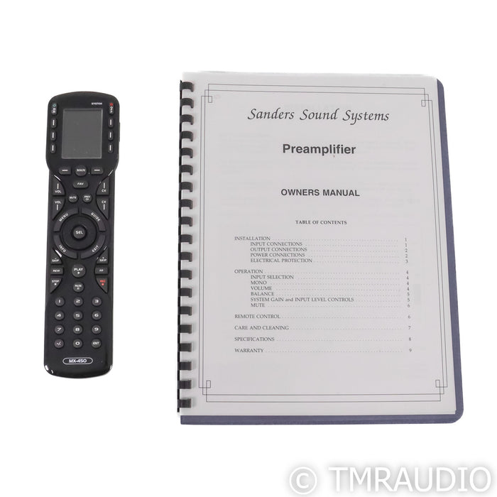 Sanders Sound Systems Analog Preamplifier; MM & MC Phono