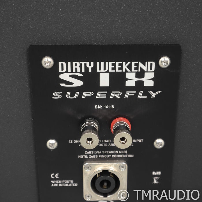 Zu DW6 Superfly Floorstanding Speakers; Dirty Weekend; Black Starlight Pair
