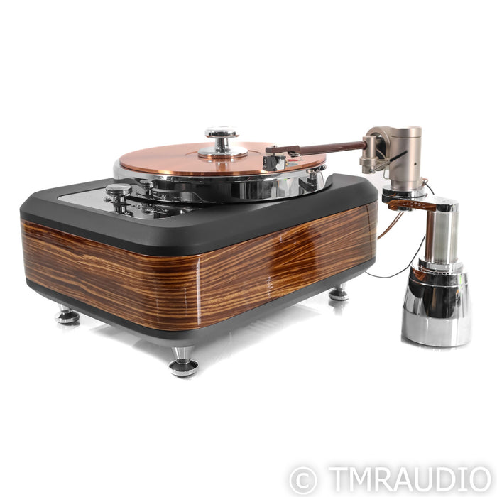 Torqueo T-34 Exclusive Compact Turntable; Zebrano;  Grado XC+