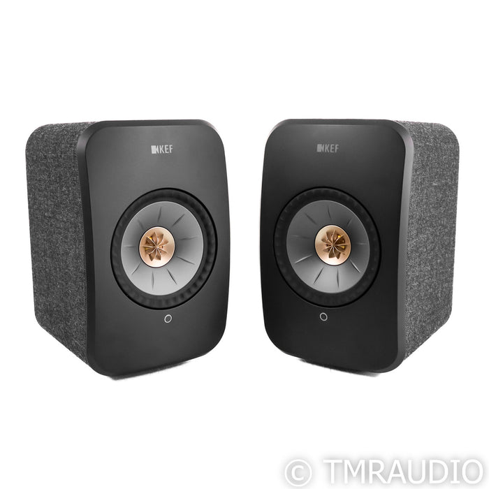 KEF LSX II Wireless Streaming Bookshelf Speakers; Black Pair