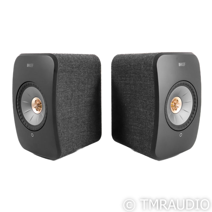 KEF LSX II Wireless Streaming Bookshelf Speakers; Black Pair
