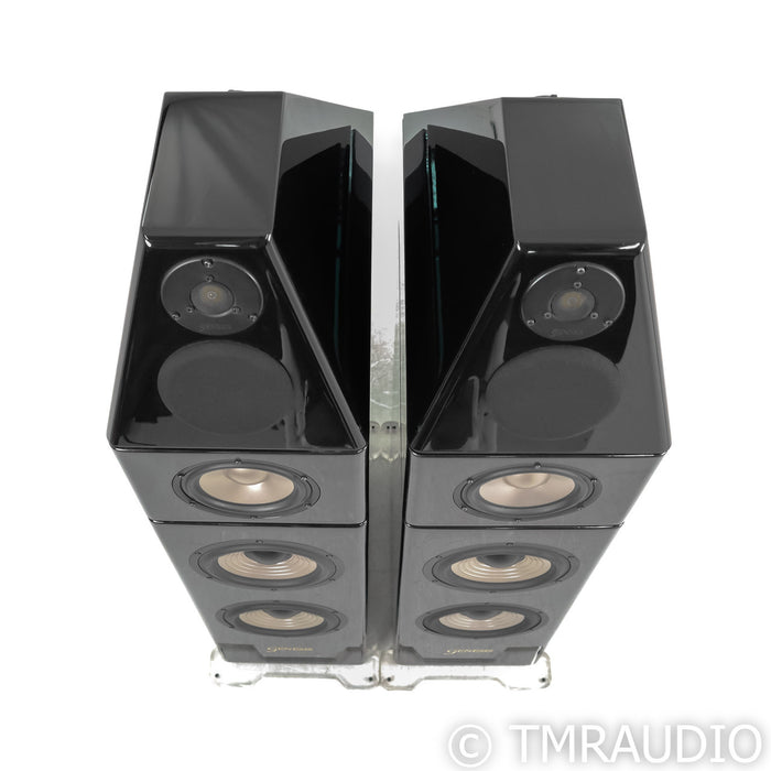 Genesis Maestro Powered Floorstanding Speakers; Black Pair (Missing Grills)