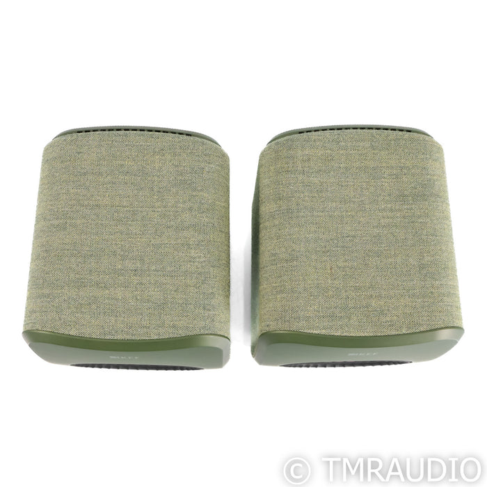 KEF LSX Wireless Streaming Bookshelf Speakers; Green Pair