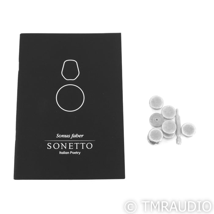 Sonus Faber Sonetto I Bookshelf Speakers; White Pair with Stands