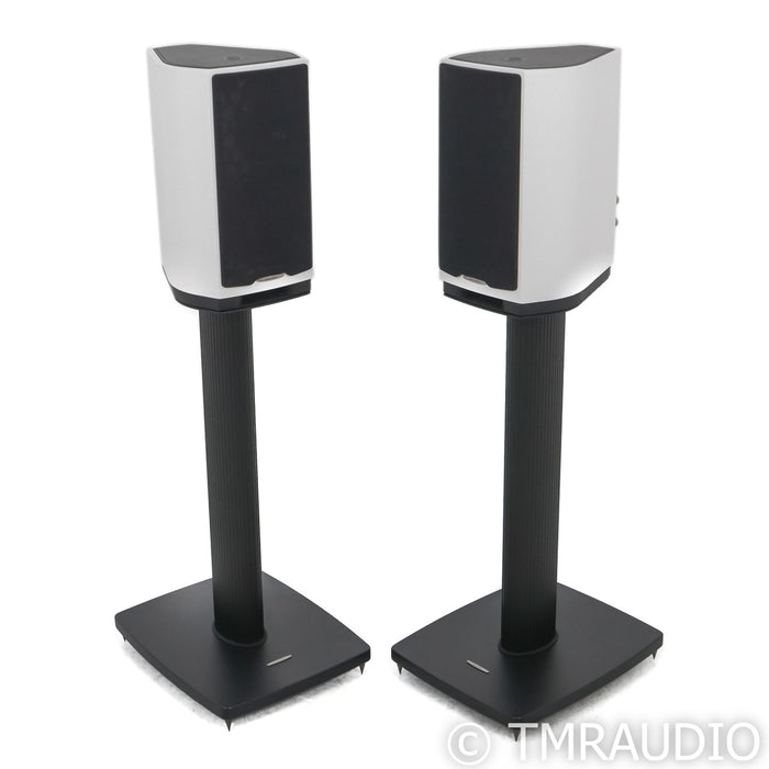 Sonus Faber Sonetto I Bookshelf Speakers; White Pair with Stands