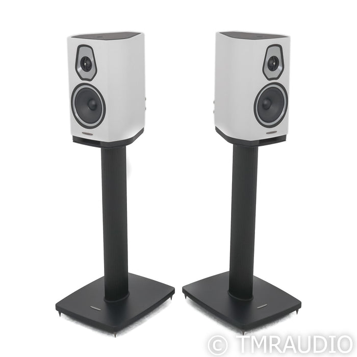 Sonus Faber Sonetto I Bookshelf Speakers; White Pair with Stands