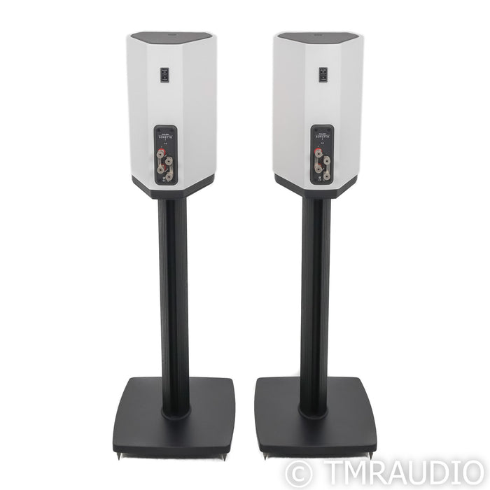 Sonus Faber Sonetto I Bookshelf Speakers; White Pair with Stands
