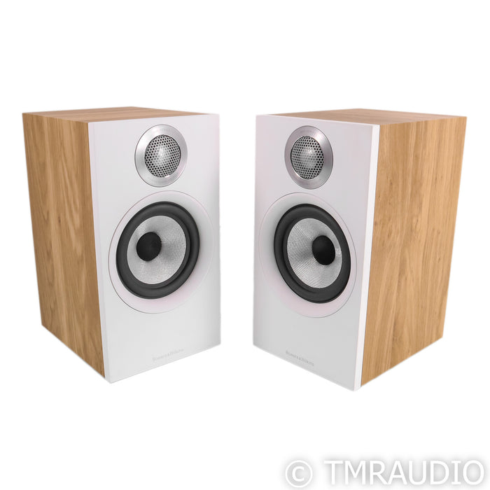 B&W 607 S2 Anniversary Edition Bookshelf Speakers; Oak Pair