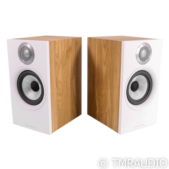 B&W 607 S2 Anniversary Edition Bookshelf Speakers; Oak Pair