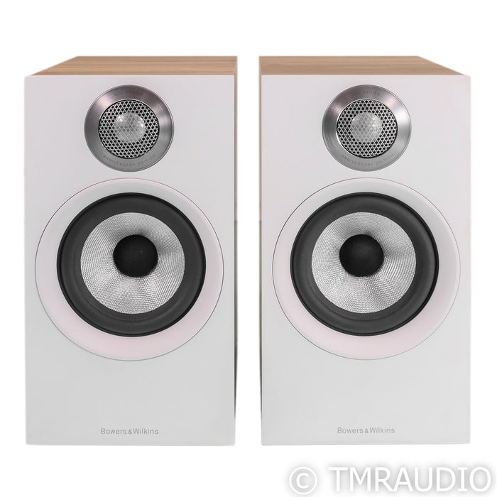 B&W 607 S2 Anniversary Edition Bookshelf Speakers; Oak Pair