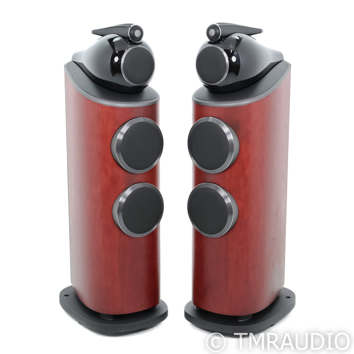 B&W 803 D4 Floorstanding Speakers; Rosenut Pair