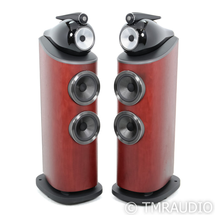 B&W 803 D4 Floorstanding Speakers; Rosenut Pair