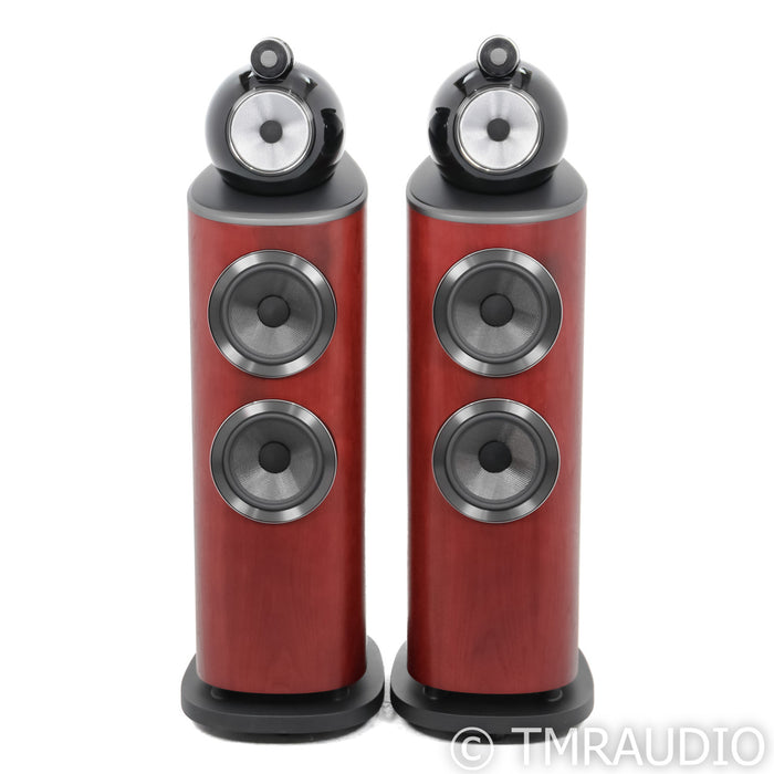 B&W 803 D4 Floorstanding Speakers; Rosenut Pair