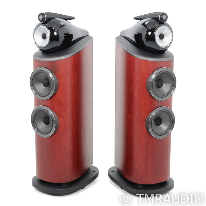 B&W 803 D4 Floorstanding Speakers; Rosenut Pair