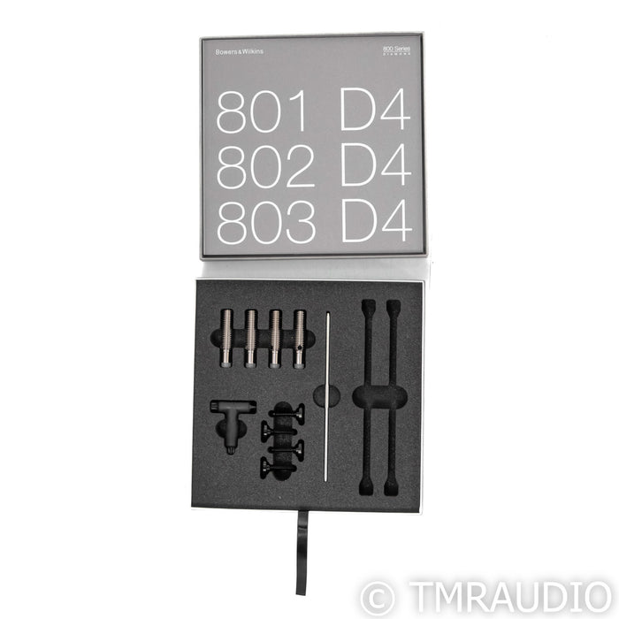 B&W 803 D4 Floorstanding Speakers; Rosenut Pair