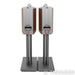 B&W 805 D4 Bookshelf Speakers; Satin Walnut Pair with Stands