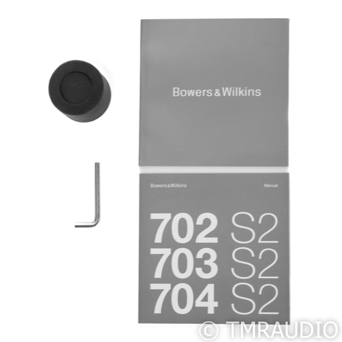 B&W 703 S2 Floorstanding Speakers; Black Pair