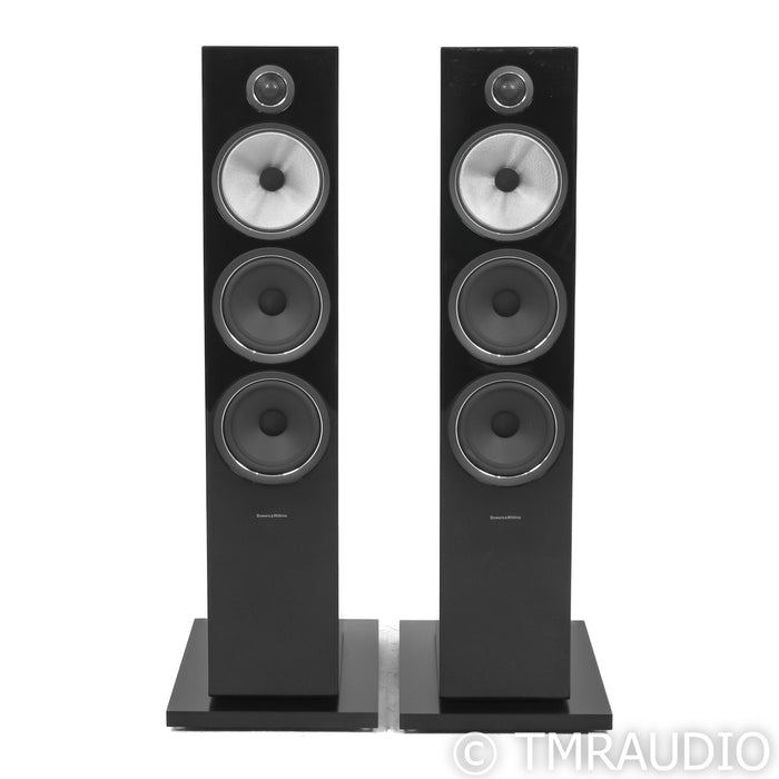 B&W 703 S2 Floorstanding Speakers; Black Pair