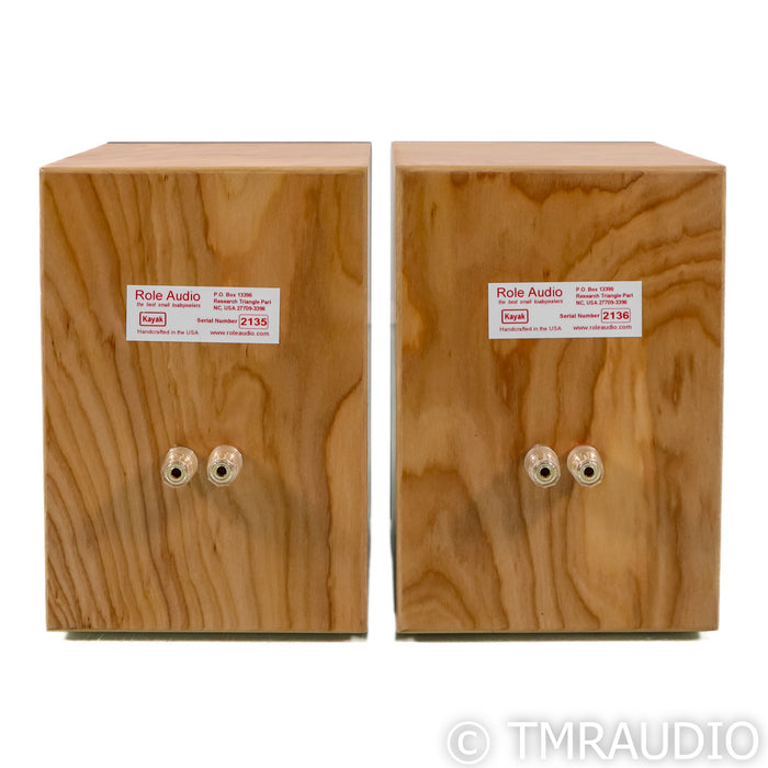 Role Audio Kayak Bookshelf Speakers; Birch Pair