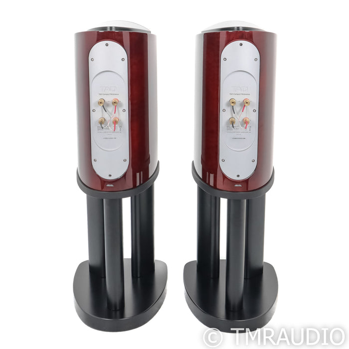 TAD Reference CR-1 Bookshelf Speakers; Rosewood Pair with Stands