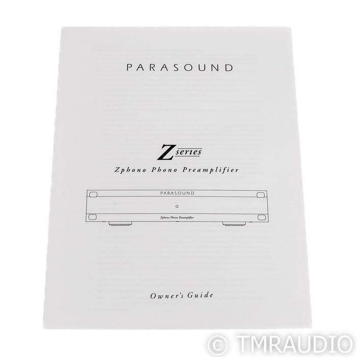 Parasound Zphono MM & MC Phono Preamplifier (Open Box)
