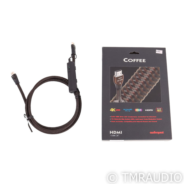 AudioQuest Coffee HDMI Cable; 1.5m Digital Interconnect; 72v DBS; 4K UHD