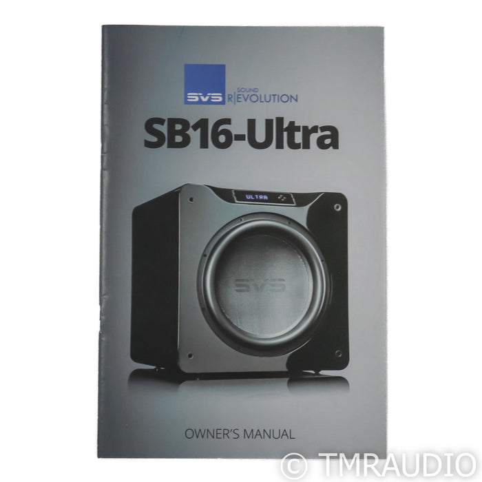 SVS SB16-Ultra 16" Powered Subwoofer; Black Ash