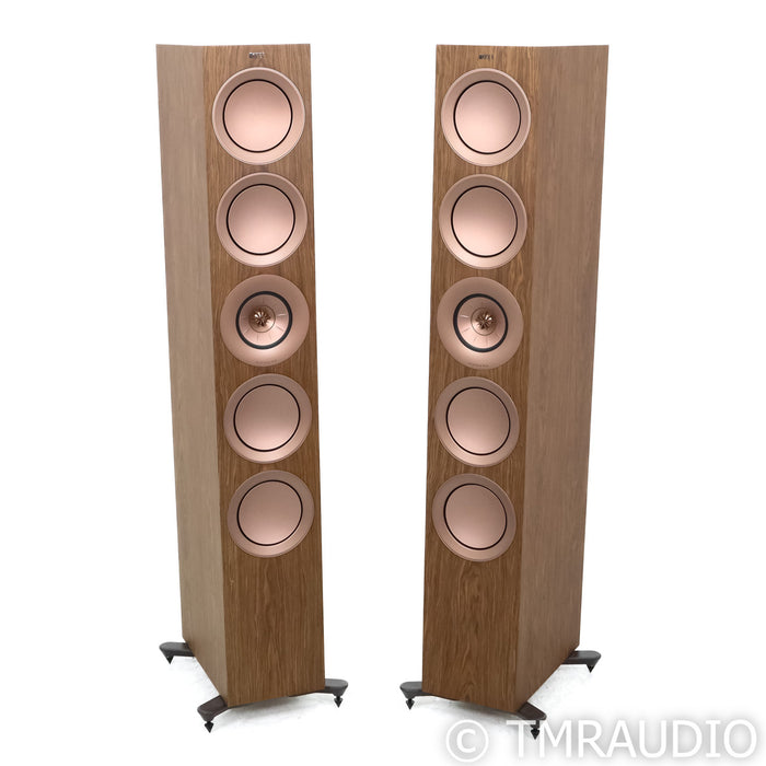 KEF R11 Floorstanding Speakers; Walnut Pair