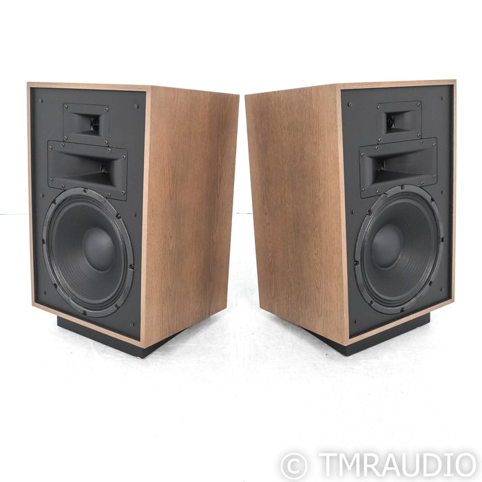 Klipsch Heresy IV Floorstanding Speakers; Distressed Oak Pair
