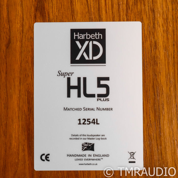 Harbeth Super HL5 Plus XD Bookshelf Speakers; Walnut Pair