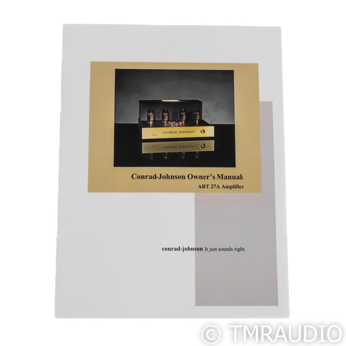 Conrad Johnson ART27A Stereo Tube Power Amplifier