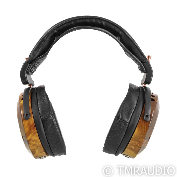 ZMF Verite Open Back Headphones; Ambered Camphor Burl