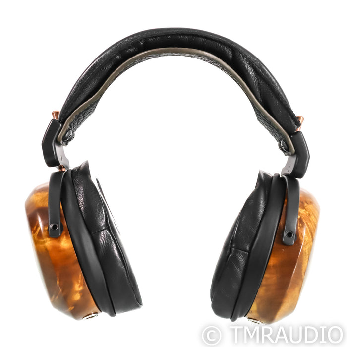 ZMF Verite Closed Back Headphones; Ambered Camphor Burl