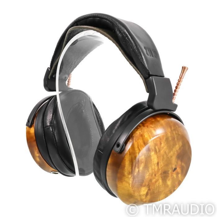 ZMF Verite Closed Back Headphones; Ambered Camphor Burl
