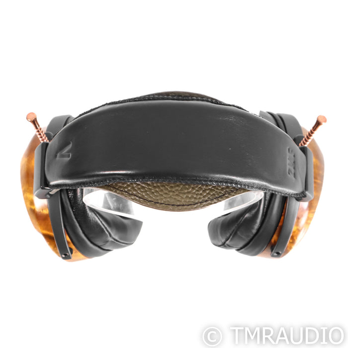 ZMF Verite Closed Back Headphones; Ambered Camphor Burl