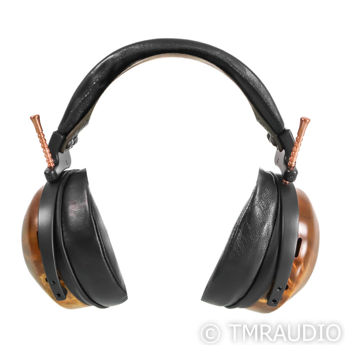 ZMF Verite Closed Back Headphones; Ambered Camphor Burl
