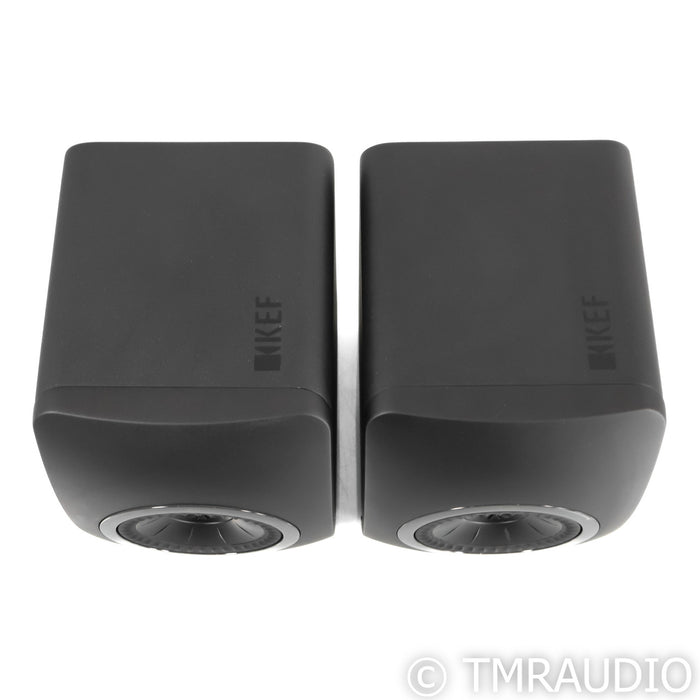 KEF LS50 Black Edition Bookshelf Speakers; Black Pair