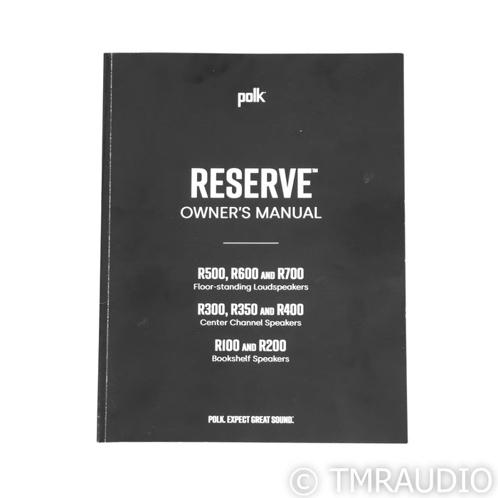 Polk Audio Reserve R600 Floorstanding Speakers; Brown Pair