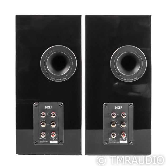 KEF R3 Bookshelf Speakers; Black Pair