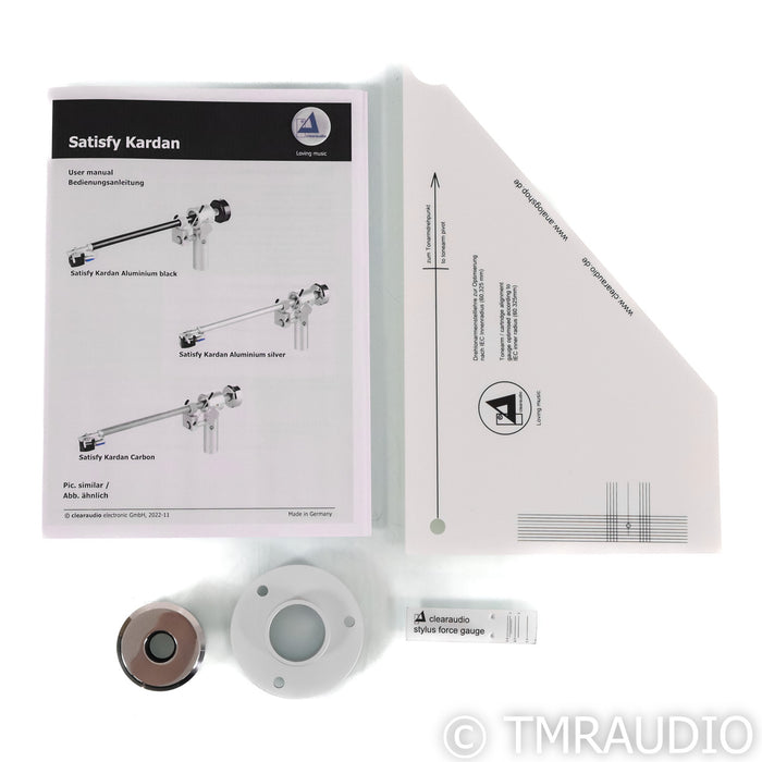 Clearaudio Satisfy Kardan Tonearm; Carbon Fibre; 9"