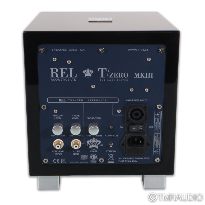 REL TZero MKIII 6.5" Powered Subwoofer; Gloss Black (Open Box)