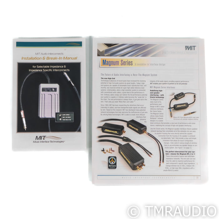 MIT Magnum M1 RCA Cables; 1.5m Pair Interconnects