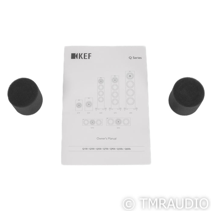 KEF Q350 Bookshelf Speakers; Black Pair