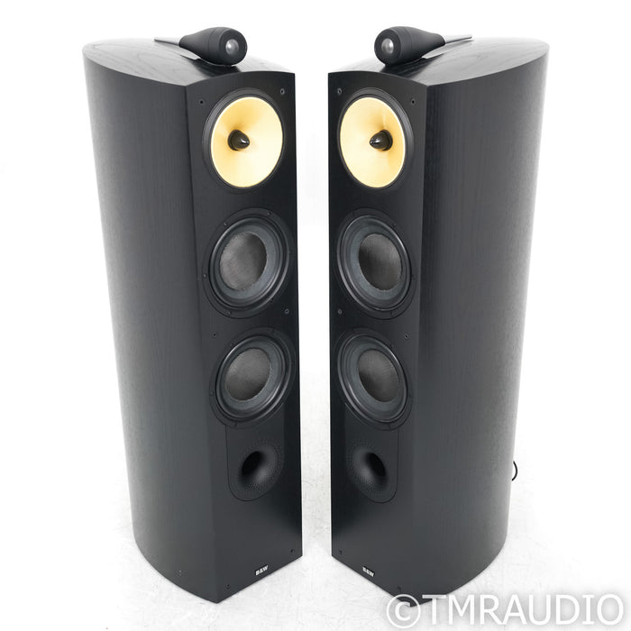 B&W Nautilus 803 Floorstanding Speakers; Black Ash Pair