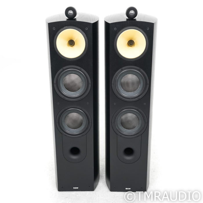 B&W Nautilus 803 Floorstanding Speakers; Black Ash Pair