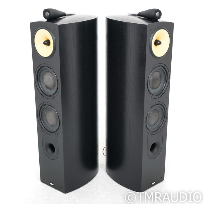 B&W Nautilus 803 Floorstanding Speakers; Black Ash Pair