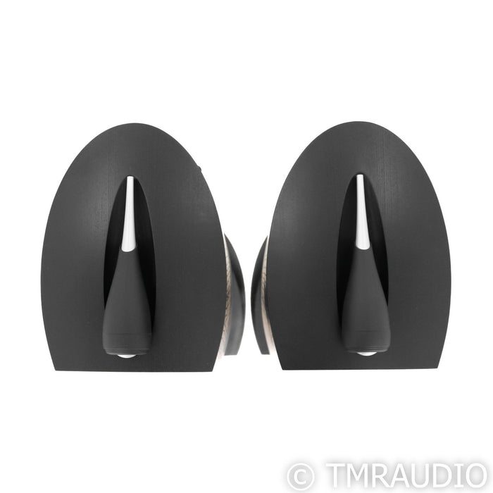 B&W Nautilus 805 Bookshelf Speakers; Black Ash Pair with Stands